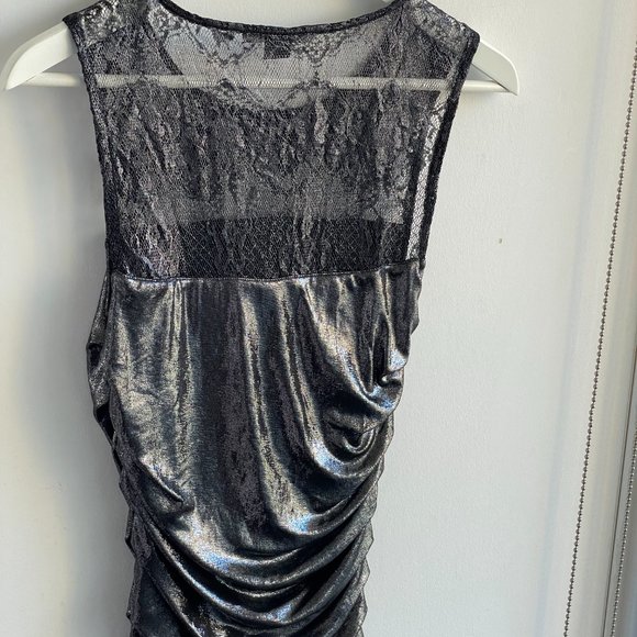 Armani Exchange metallic silver dress - Picture 6 of 7